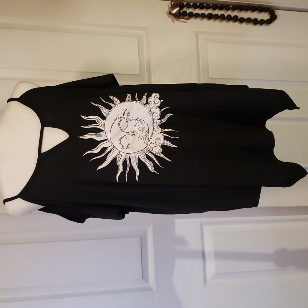 🔵 **Black ⚫  Loose Fit Blouse Sz XL 🥳